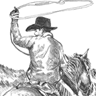 Cattle Drive Illustration